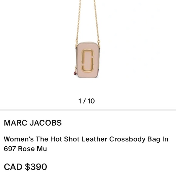 Marc Jacobs “The Hot Shot” Mini Crossbody Bag in Rose - Picture 13 of 13
